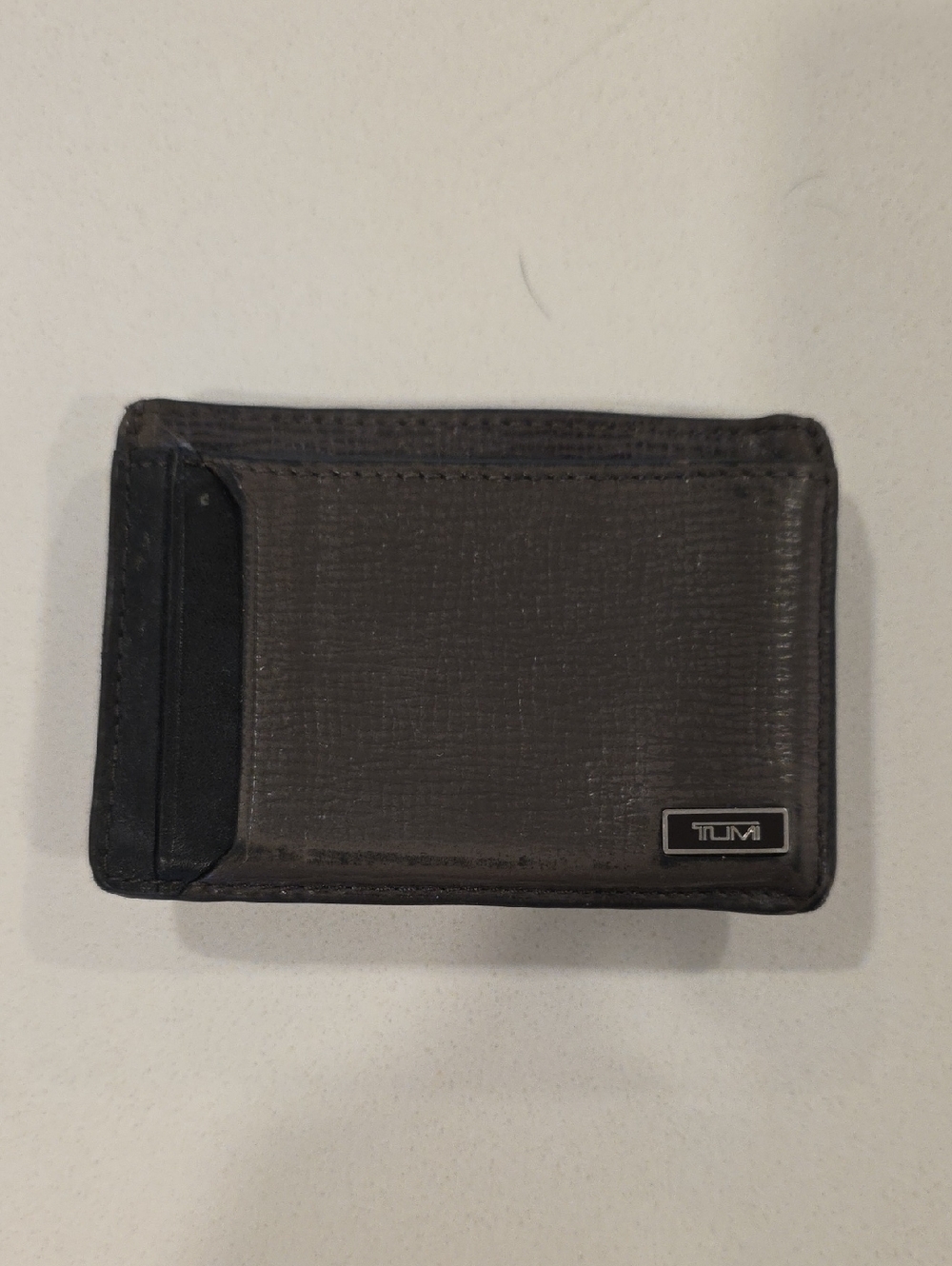 Tumi Dark Brown Slim Card & Key Wallet